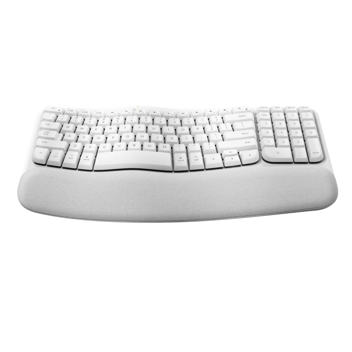 Logitech Wave Keys Wireless Ergonomic Keyboard for Mac - Off White(920-012411) - 2