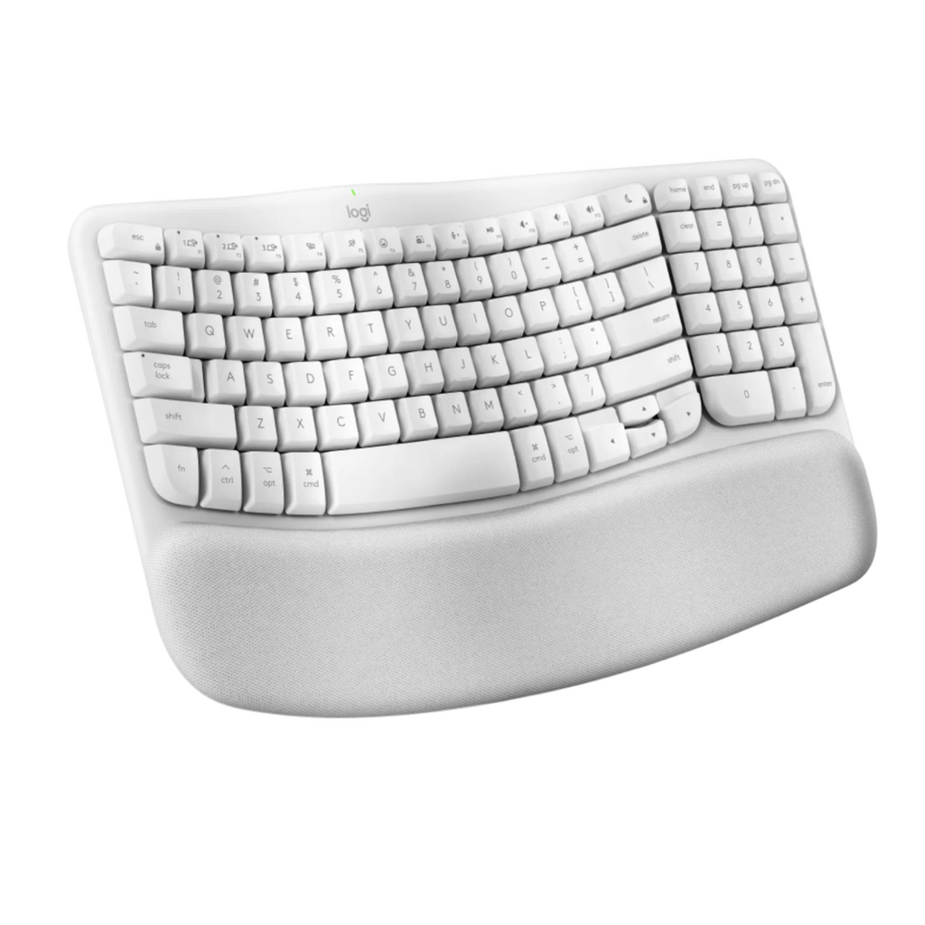 Logitech Wave Keys Wireless Ergonomic Keyboard for Mac - Off White(920-012411) - 3