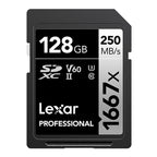 Lexar 128GB Professional 1667x SDXC UHS-II Silver Series Memory Card - 250MB/s(LSD128CB1667) - 1