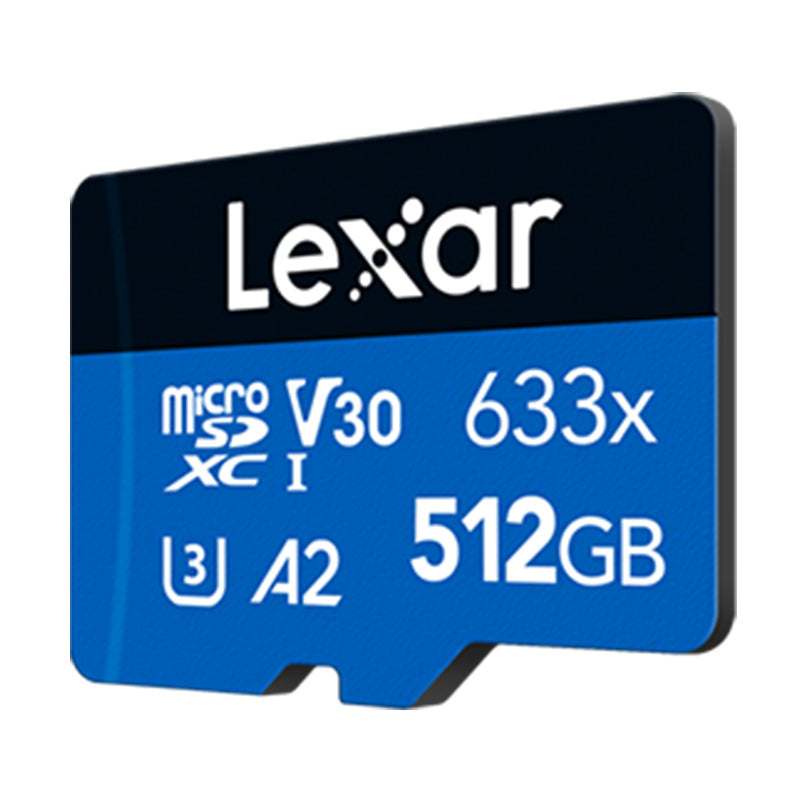 Lexar 512GB 633x MicroSDHC/SDXC UHS-I Blue Memory Card - 100MB/s(LSDMI512BB633A) - 2