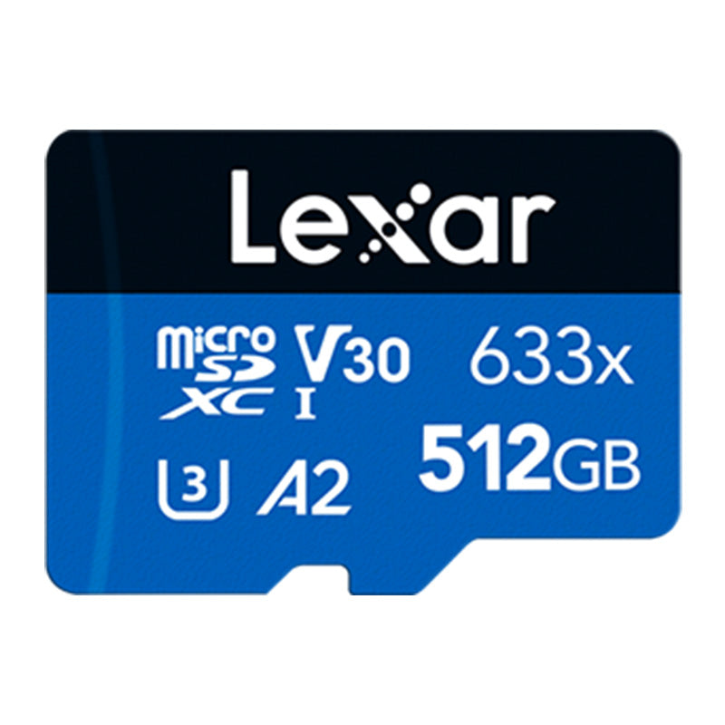 Lexar 512GB 633x MicroSDHC/SDXC UHS-I Blue Memory Card - 100MB/s(LSDMI512BB633A) - 1