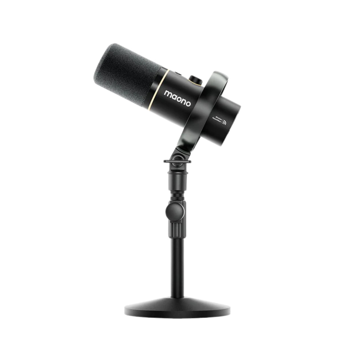 Maono PD200W Hybrid Podcasting Wireless Microphone with Desktop Stand(MNPD200WTBK) - 1