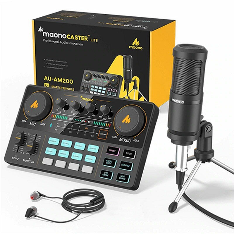 Maono All-In-One Portable Podcast Production Kit(AU-AM200-S1) - 5