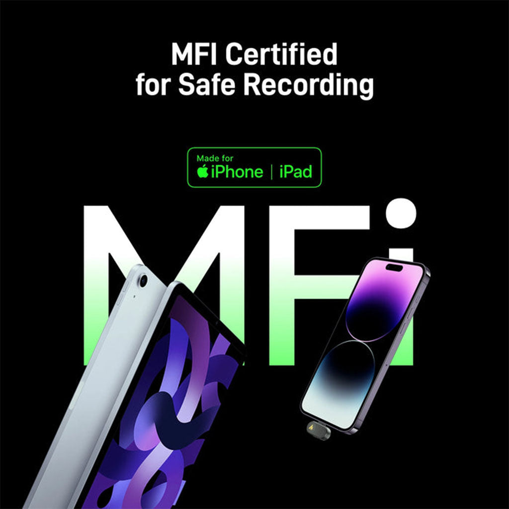 Maono WAVE T1 MINI Wireless Microphone - Type-C & iPhone 15/16 & Lightning(MNWM622PBC2) - 7