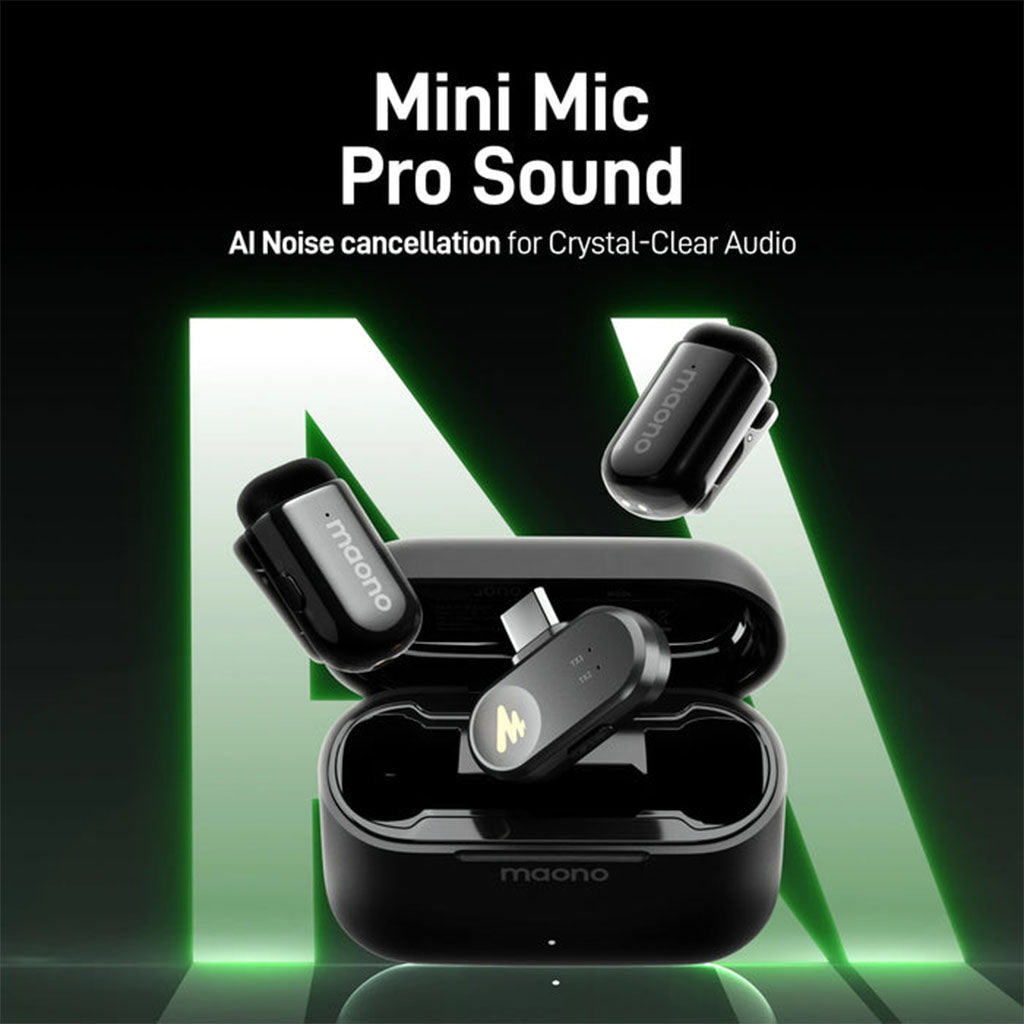 Maono WAVE T1 MINI Wireless Microphone - Type-C & iPhone 15/16 & Lightning(MNWM622PBC2) - 12