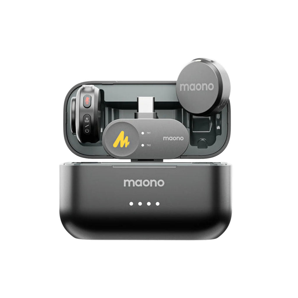 Maono Wave T5 Wireless Lavalier Microphone Combo - Camera / Lightning / Type-C(MNWM650PA3) - 1