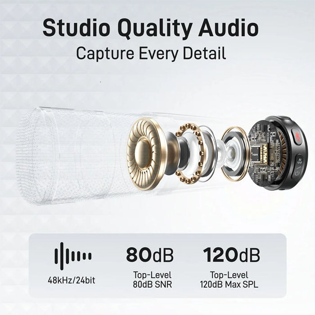 Maono Wave T5 Wireless Lavalier Microphone Combo - Camera / Lightning / Type-C(MNWM650PA3) - 8