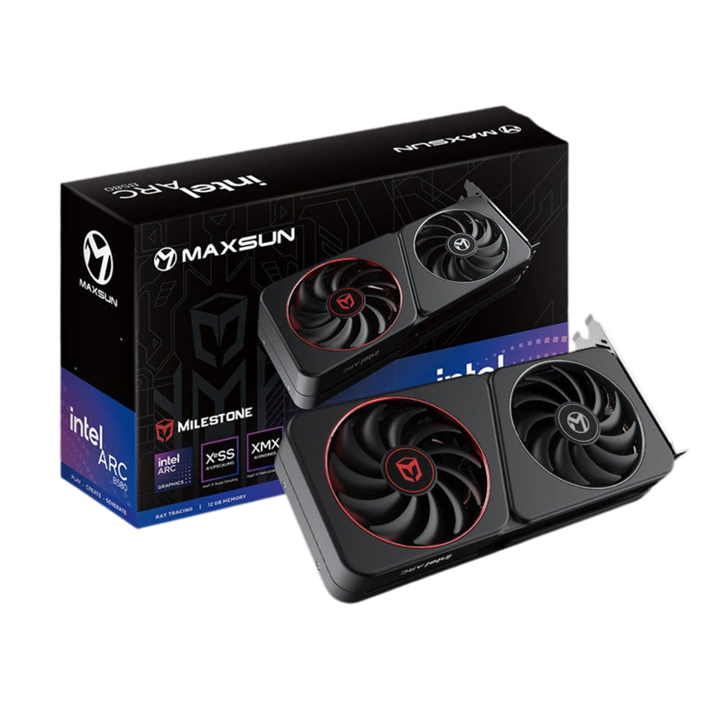 MAXSUN Intel Arc B580 Milestone 12GB Video Card(MS-ARC-B580-MILESTONE-12G) - 1