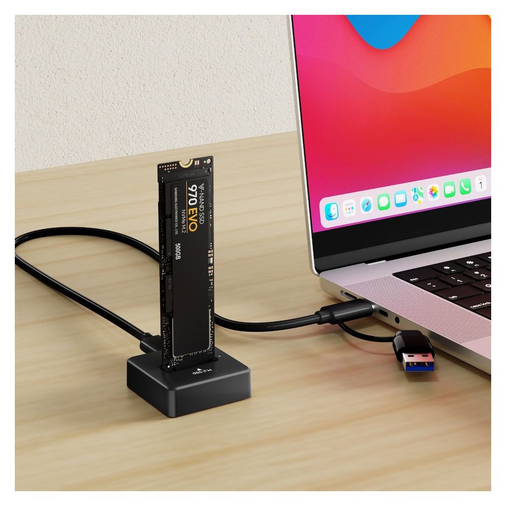 mbeat H5 USB-C/A 10Gbps M.2 NVMe & SATA SSD Mini Dock