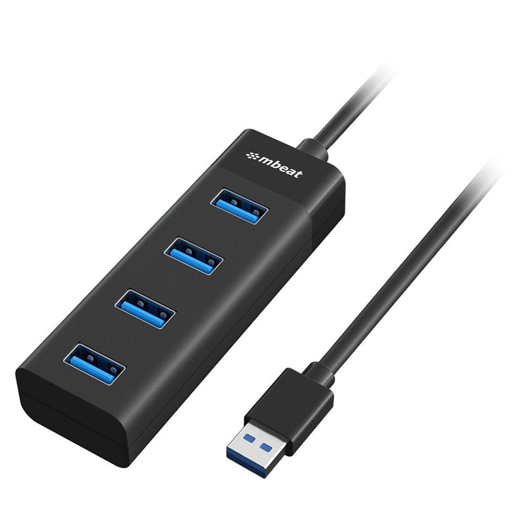 mbeat 4-Port USB 3.0 Hub - Black(MB-U3H-4K) - 1