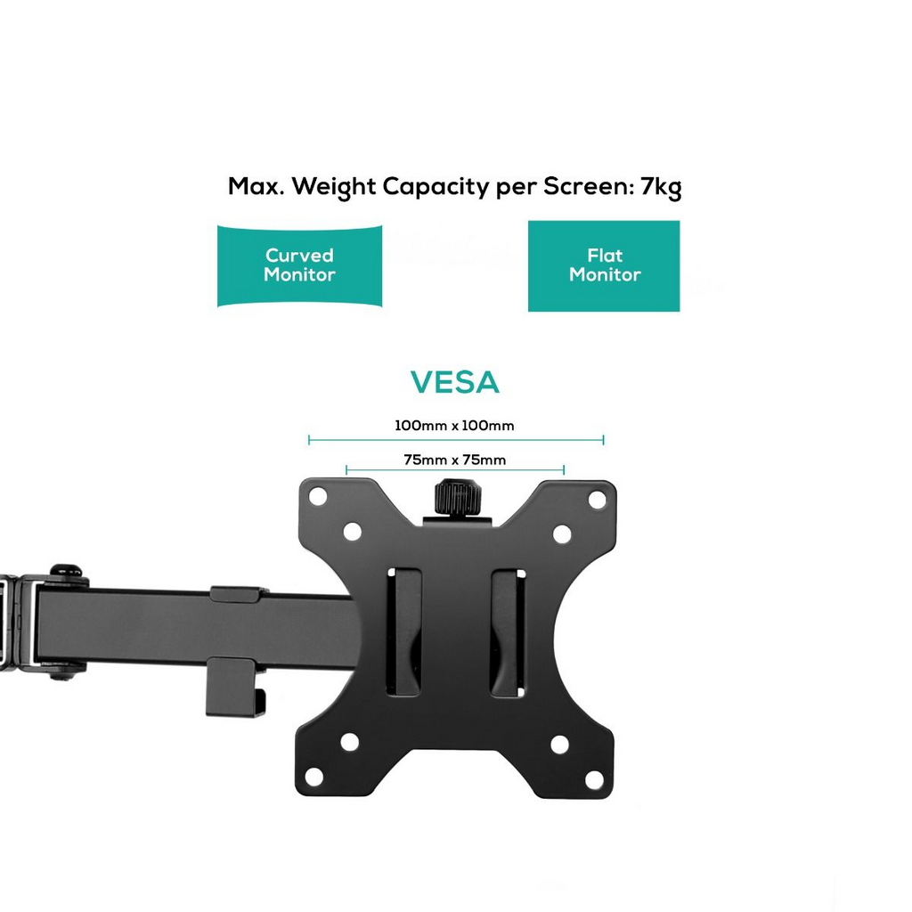 mbeat Activiva Triple-Screen Articulating Monitor Arm 13" - 17'(ACA-BMA-TC01K) - 2