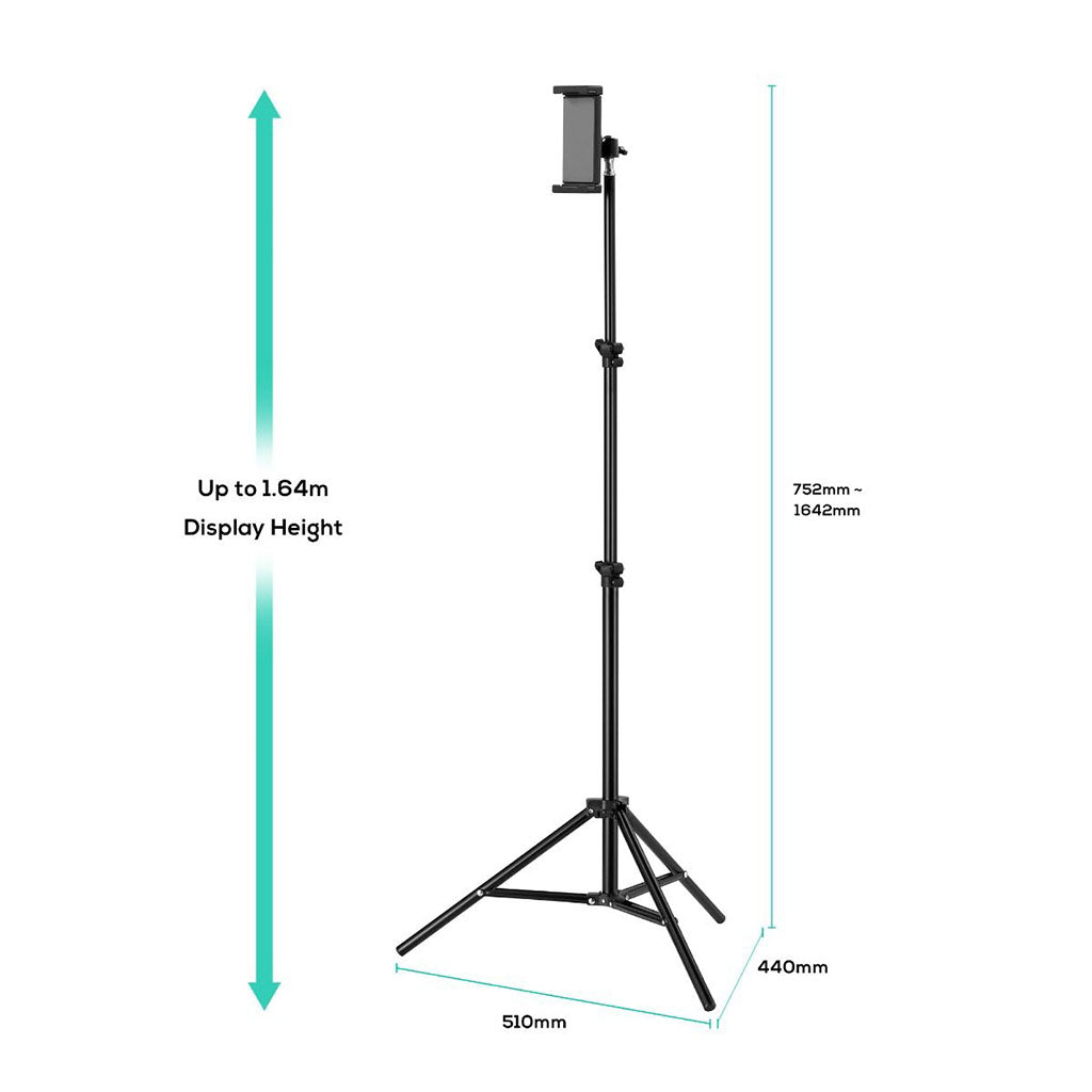 mbeat activiva Universal Tablet & Smartphone Tripod(ACA-TSTD-05BLK) - 2