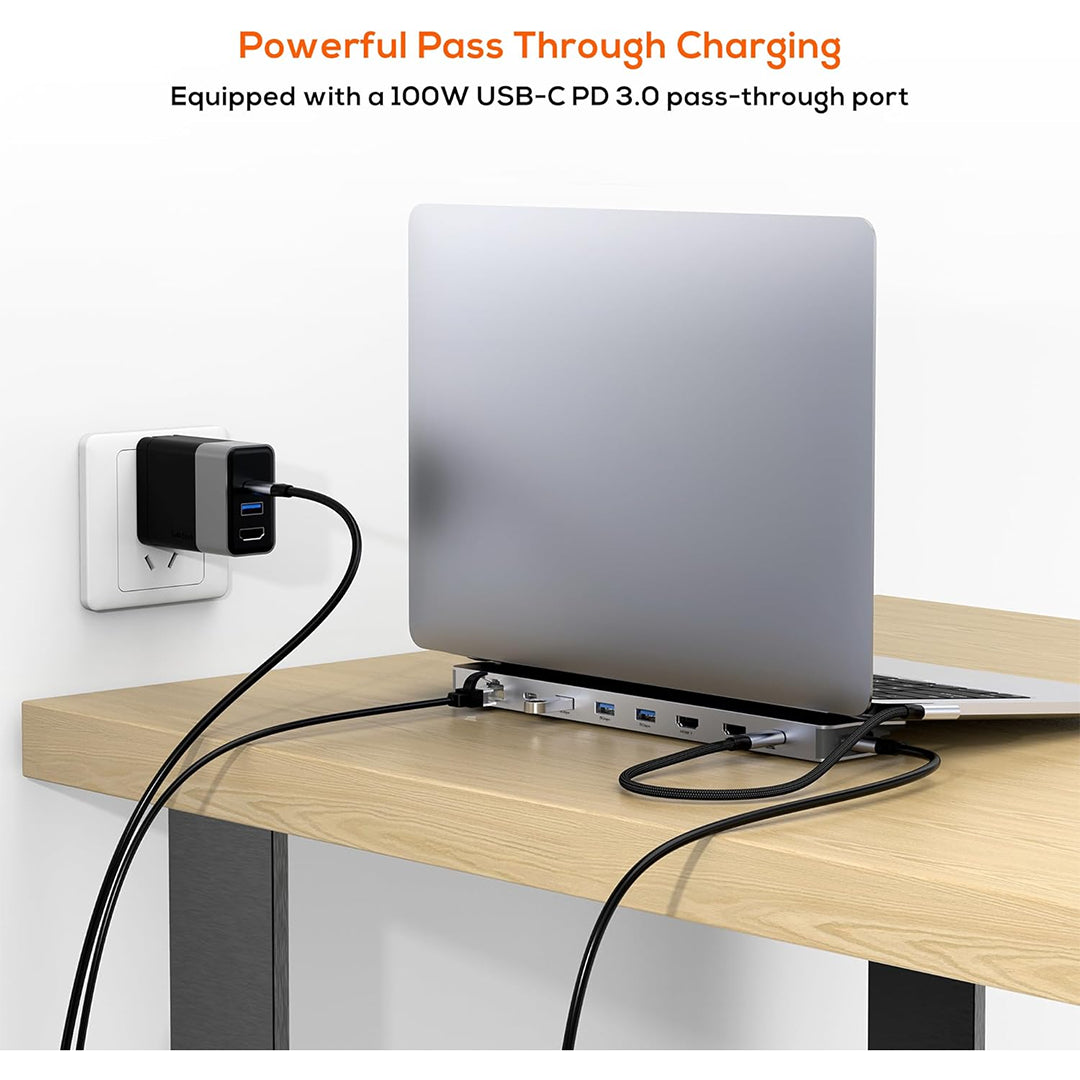mbeat D12 Multi-Port Dual HDMI 4K USB-C Dock(MB-DOCK-D12) - 2