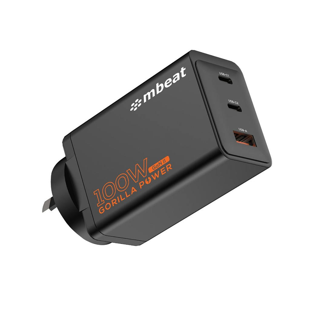 Mbeat Gorilla Power PD 100W GaN II USB-C Charger(MB-PD100W2CA-K) - 1
