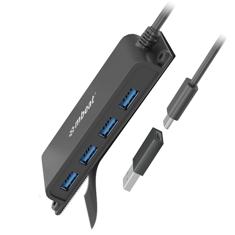 Mbeat Mountable 4-Port USB-C Hub(MB-HUB-E04) - 1