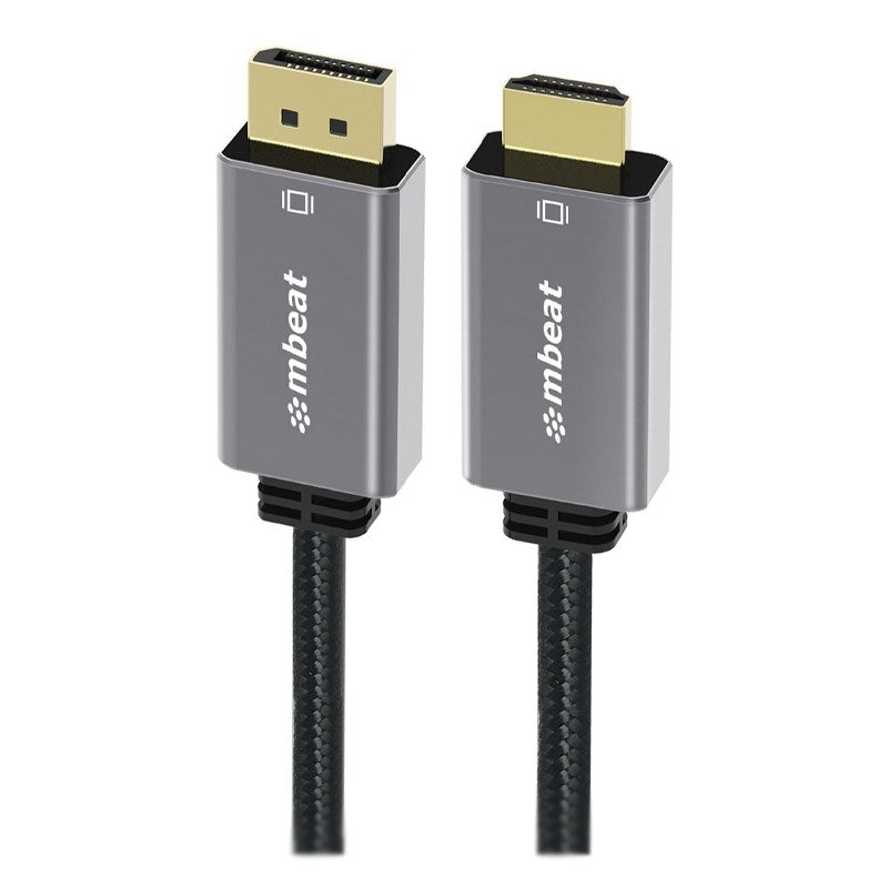 mbeat ToughLink 4K DisplayPort 1.2 to HDMI 2.0 M/M Cable - 1.8m(MB-XCB-DPHDM18) - 1