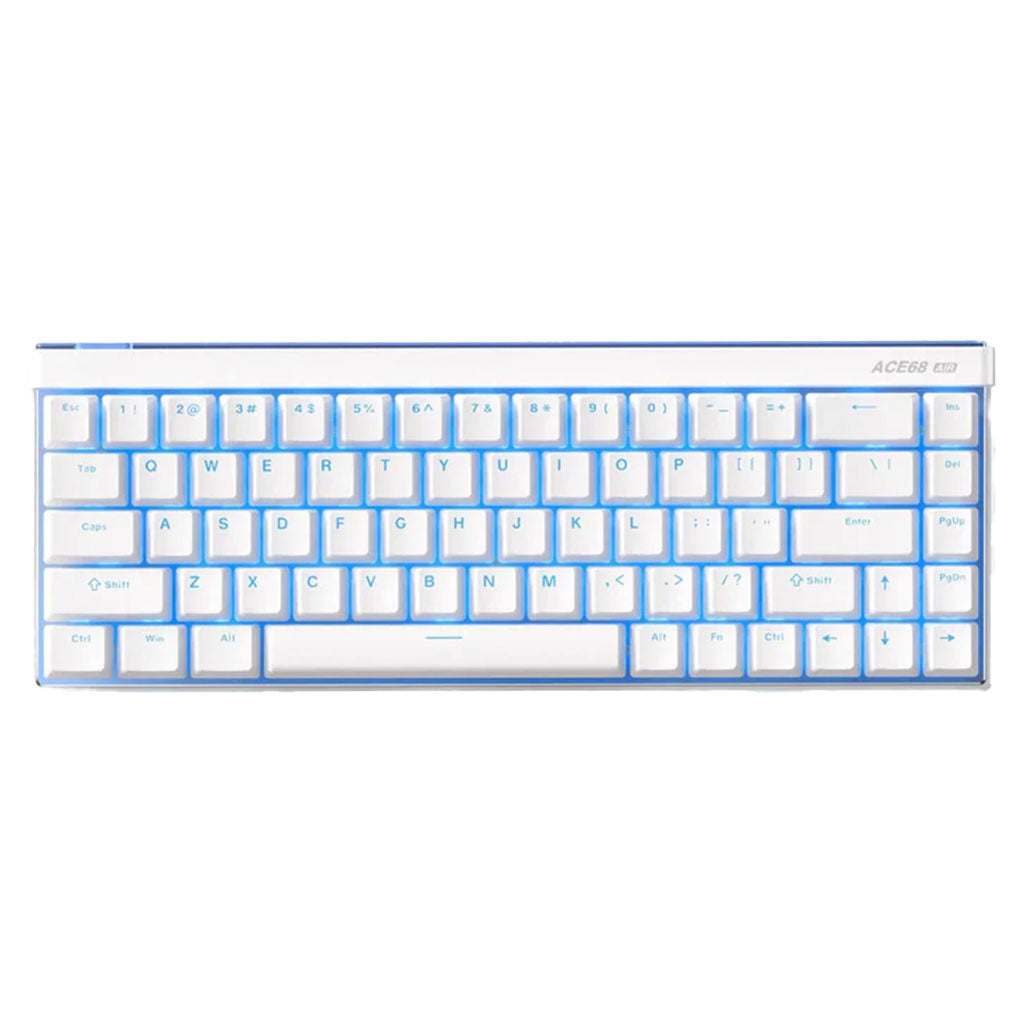 MCHOSE Ace 68 Air Hot-Swappable Hall Effect Magnetic Snow Gaming Keyboard - Mount Tai Magnetic Switch GT(KBMCA68AIR9) - 1