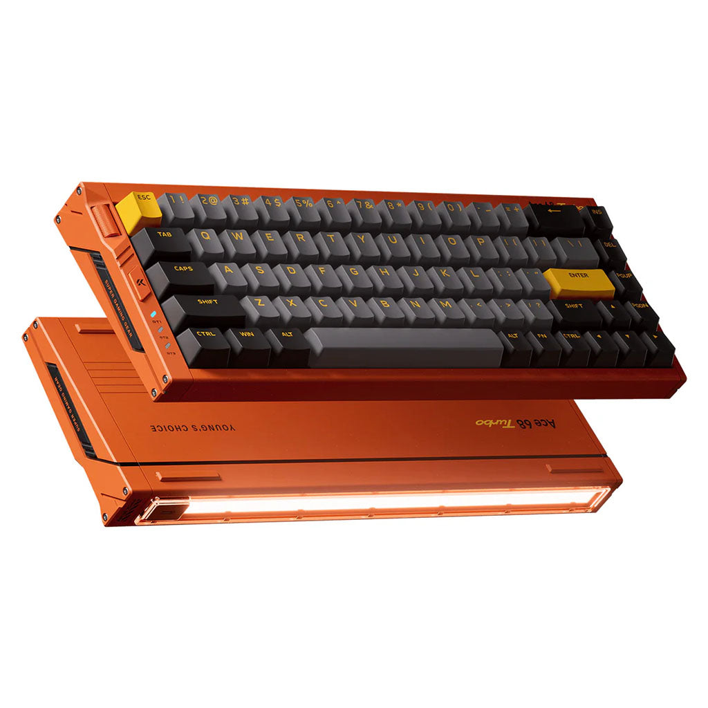 MCHOSE Ace 68 Turbo Hot-Swappable Hall Effect Magnetic Galaxy Orange Mechanical Keyboard - Mount Tai Magnetic Switch GT(KBMCA68TUR9) - 2