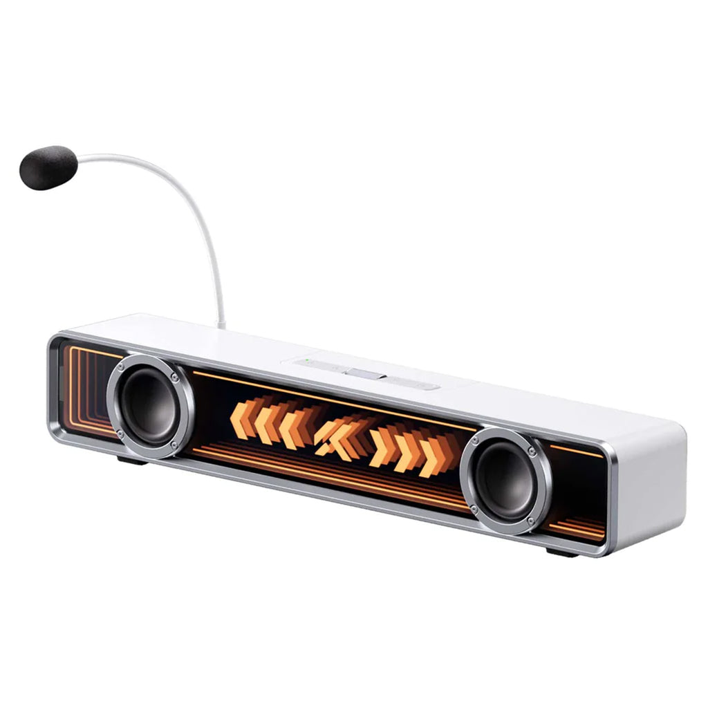 MCHOSE K20 Pro Wireless Gaming RGB Desktop Soundbar with Microphone - White(SPMCK206) - 1
