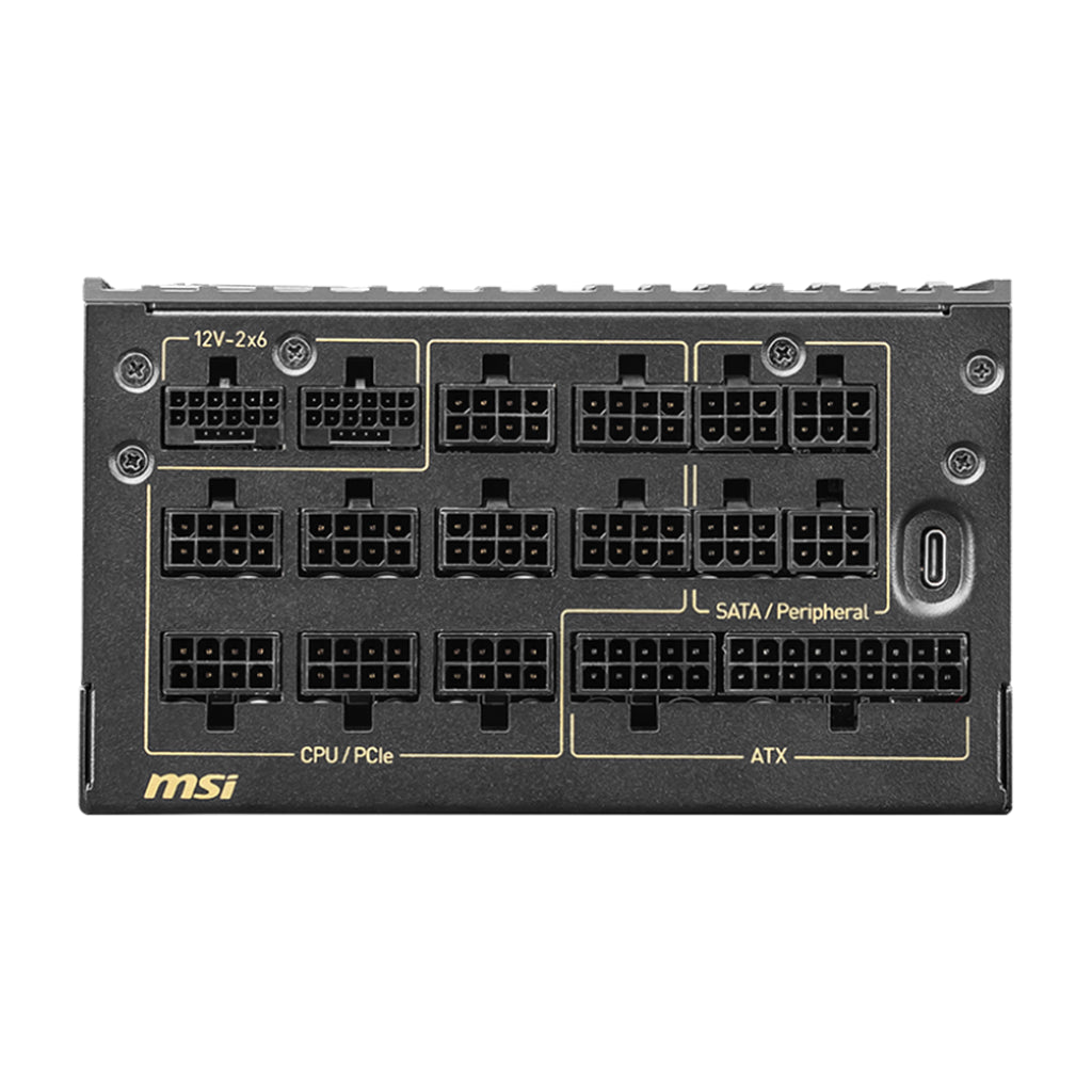MSI MEG Ai1600T PCIE5 1600W 80+ Titanium Fully Modular ATX 3.1 Power Supply(MEG Ai1600T PCIE5) - 4