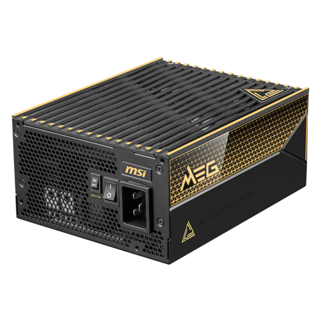 MSI MEG Ai1600T PCIE5 1600W 80+ Titanium Fully Modular ATX 3.1 Power Supply(MEG Ai1600T PCIE5) - 1