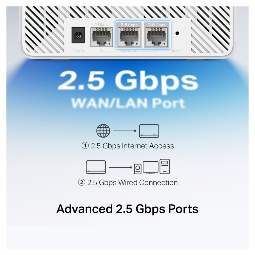 Mercusys Halo H37BE BE6500 Whole Home Mesh Wi-Fi 7 System - 3 Pack(Halo H37BE(3-pack)) - 7