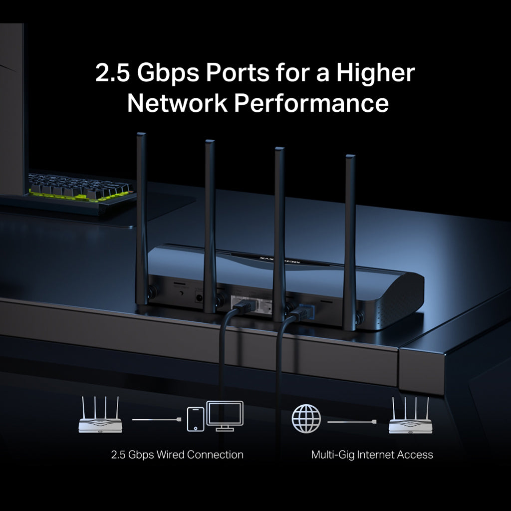 Mercusys MR27BE BE3600 Dual Band Wi-Fi 7 Router(MR27BE) - 10
