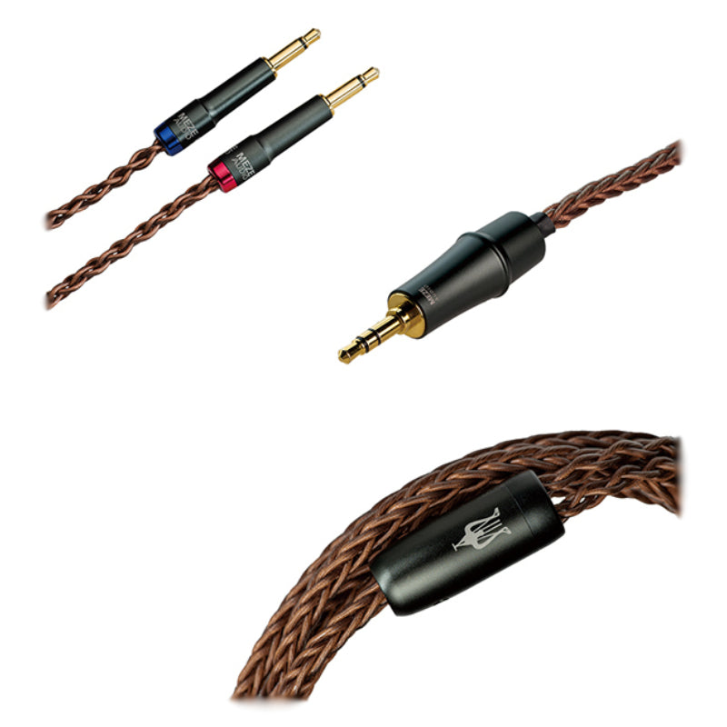 Meze Mono 3.5mm Copper PCUHD Premium Cable for Liric & 109 Pro Series - 1.3m(M3.5-C3.5P) - 1
