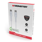 Monster 1.2m USB-C to USB-C TPE Cable - White(MT-1.2MCTOCTW) - 2