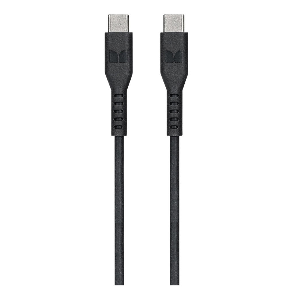 Monster 2m USB-C to USB-C TPE Cable - Black(MT-2MCTOCTB) - 1