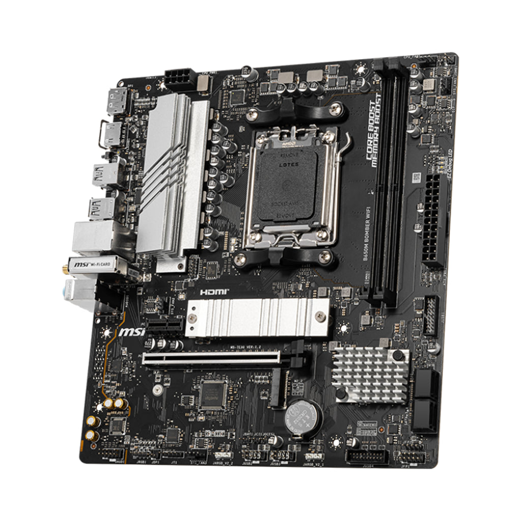 MSI B650M BOMBER WIFI DDR5 AM5 Micro-ATX Motherboard(B650M BOMBER WIFI) - 3