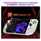 MSI Claw A8 BZ2EM 8" FHD+ 120Hz Handheld Console - Ryzen Z2 Extreme 24GB 1TB W11H - Polar Tempest(Claw A8 BZ2EM-010AU) - 7