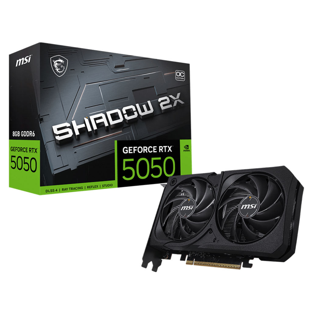 MSI GeForce RTX 5050 SHADOW 2X OC 8GB Video Card(GeForce RTX 5050 8G SHADOW 2X OC) - 1