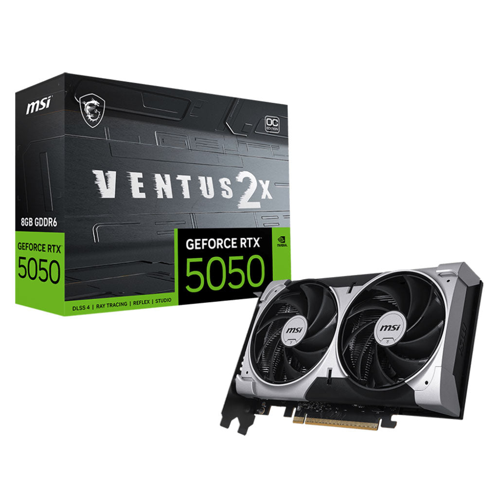 MSI GeForce RTX 5050 VENTUS 2X OC 8GB Video Card(GeForce RTX 5050 8G VENTUS 2X OC) - 1