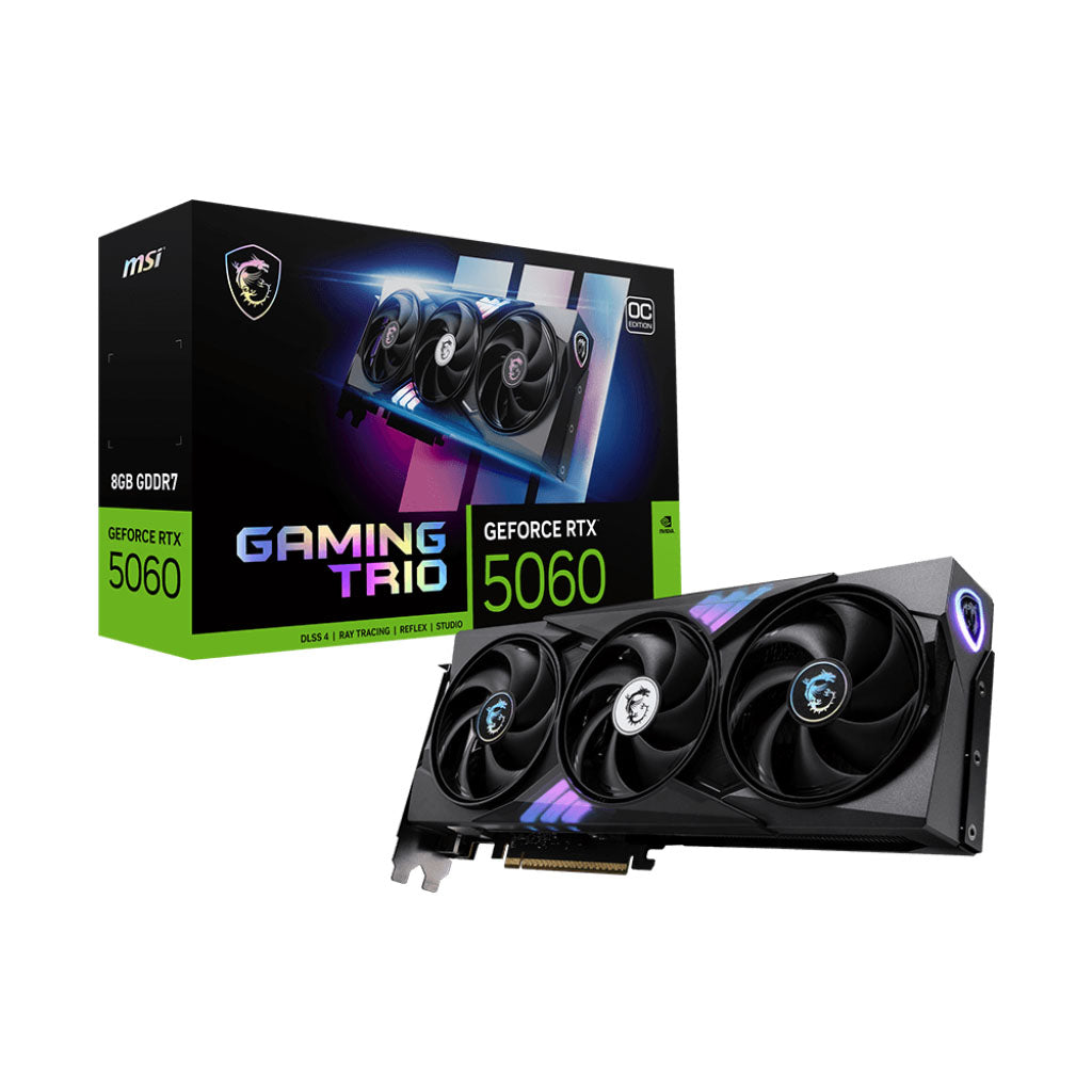 MSI GeForce RTX 5060 GAMING TRIO OC 8GB Video Card(GeForce RTX 5060 8G GAMING TRIO OC) - 1