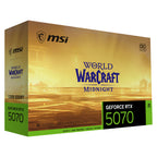 MSI GeForce RTX 5070 12G World of Warcraft MIDNIGHT LIGHT EDITION OC Video Card(RTX 5070 12G World of Warcraft MIDNIGHT LIGHT EDITION OC) - 5