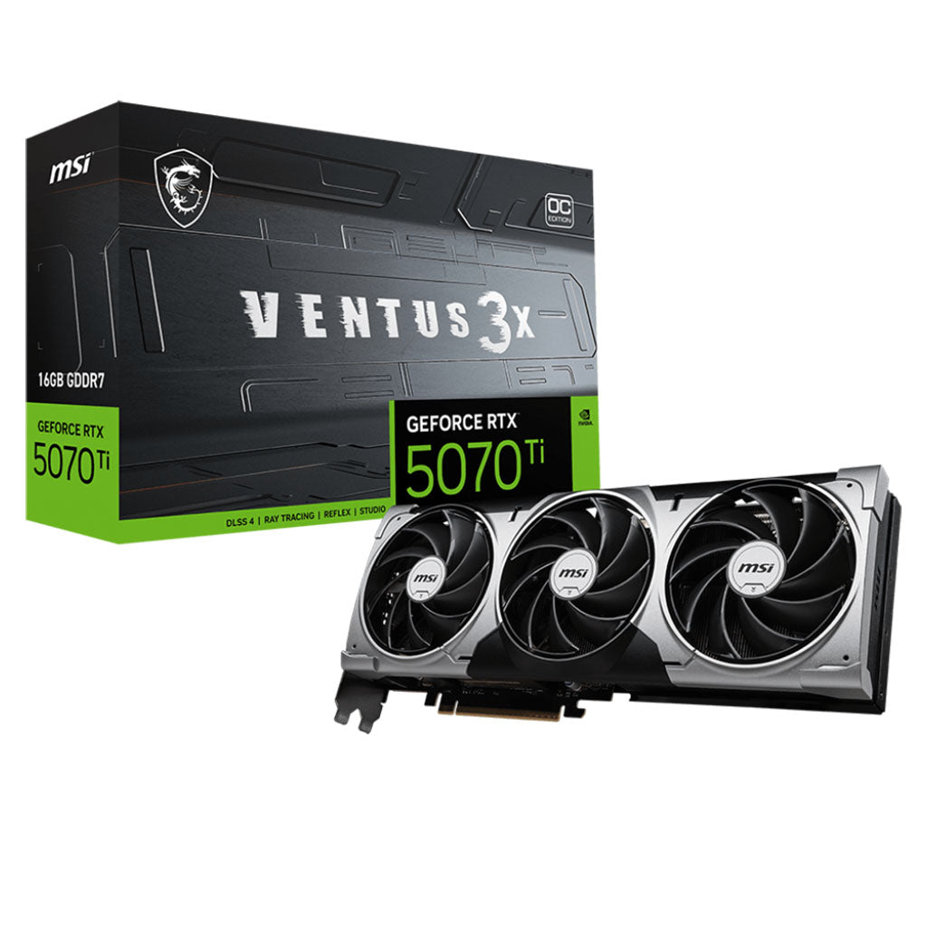 MSI GeForce RTX 5070 Ti VENTUS 3X OC 16GB Video Card(GeForce RTX 5070 Ti 16G VENTUS 3X OC) - 1