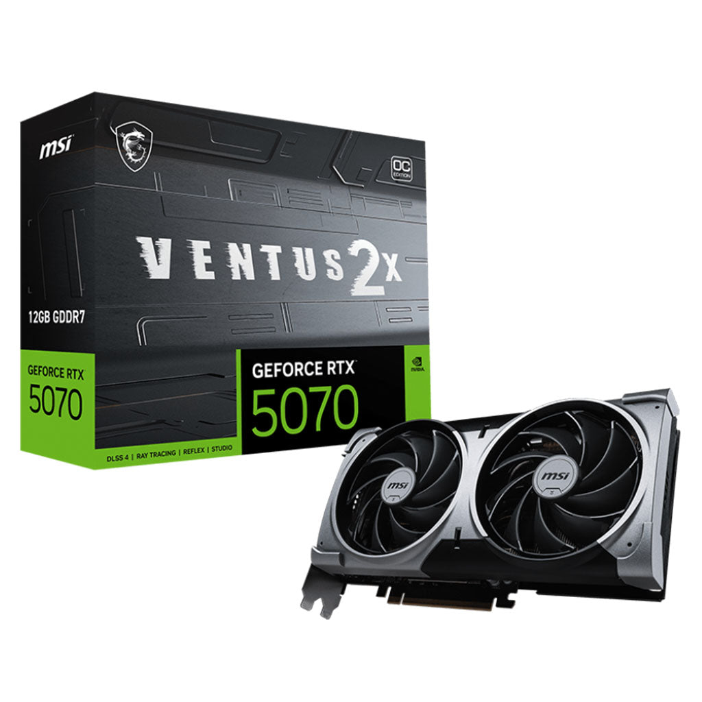 MSI GeForce RTX 5070 VENTUS 2X OC 12GB Video Card(GeForce RTX 5070 12G VENTUS 2X OC) - 1