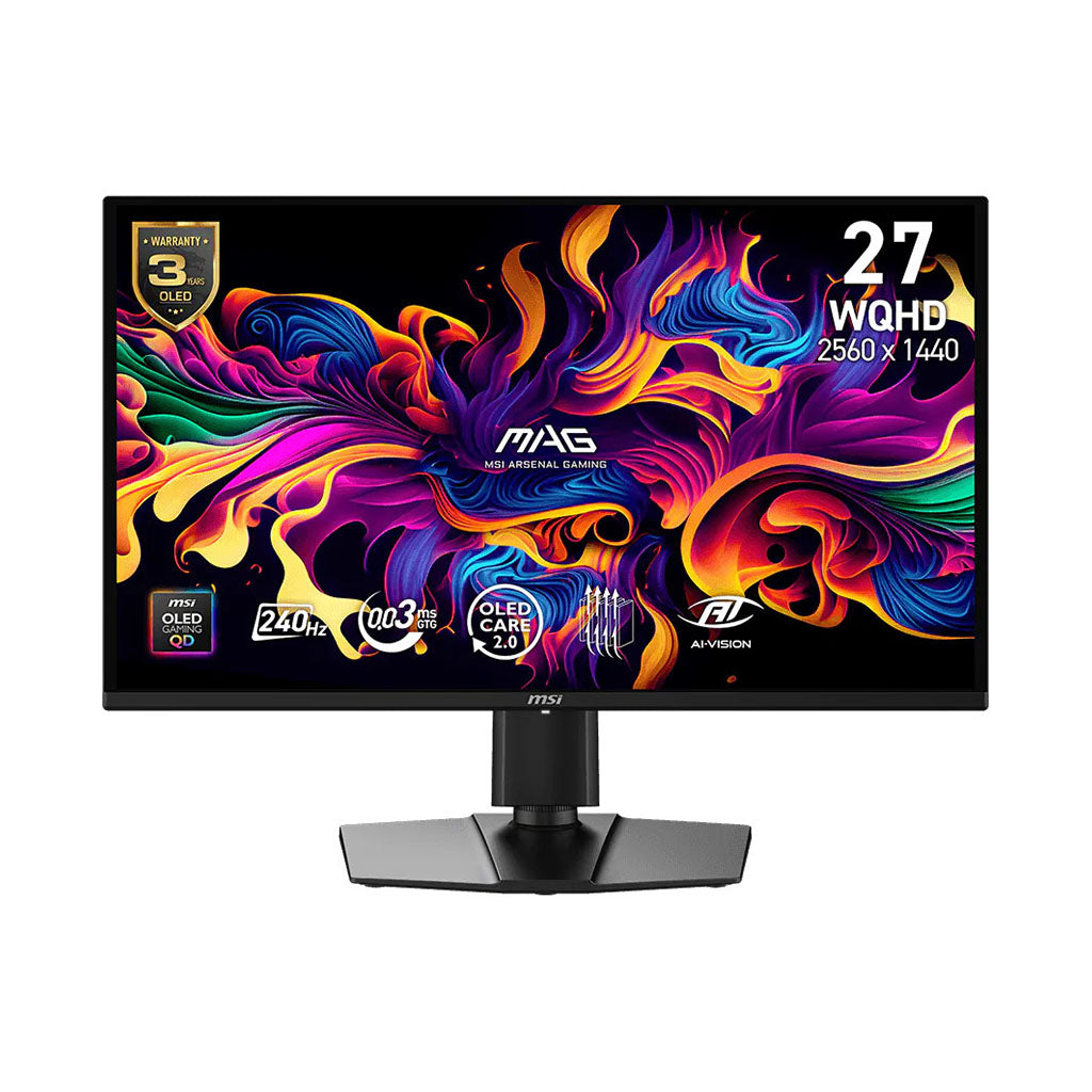 MSI MAG 274QP QD-OLED X24 27" 240Hz WQHD 0.03ms HDR G-Sync QD-OLED Gaming Monitor(MAG 274QP QD-OLED X24) - 1