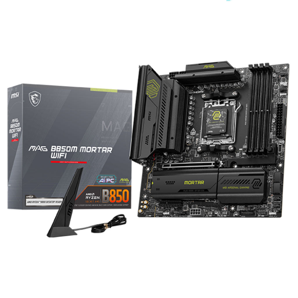 MSI MAG B850M MORTAR WIFI AM5 Micro-ATX Motherboard