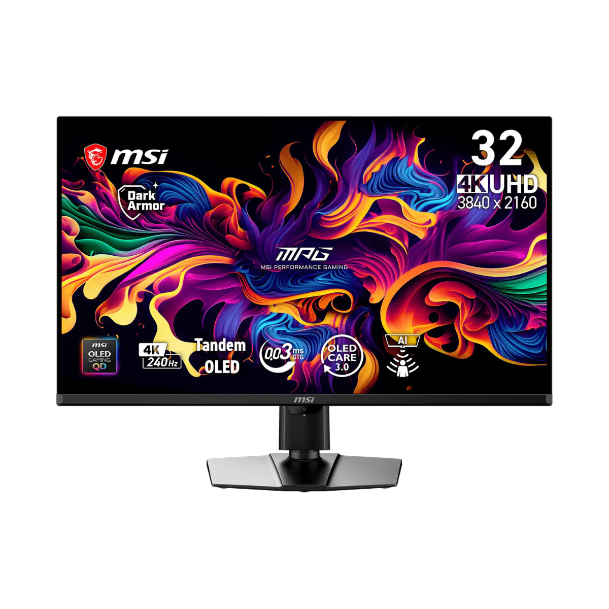 MSI MPG 322UR 31.5" 240Hz UHD 98W USB-C 0.03ms QD-OLED Gaming Monitor(MPG 322UR QD-OLED X24) - 1
