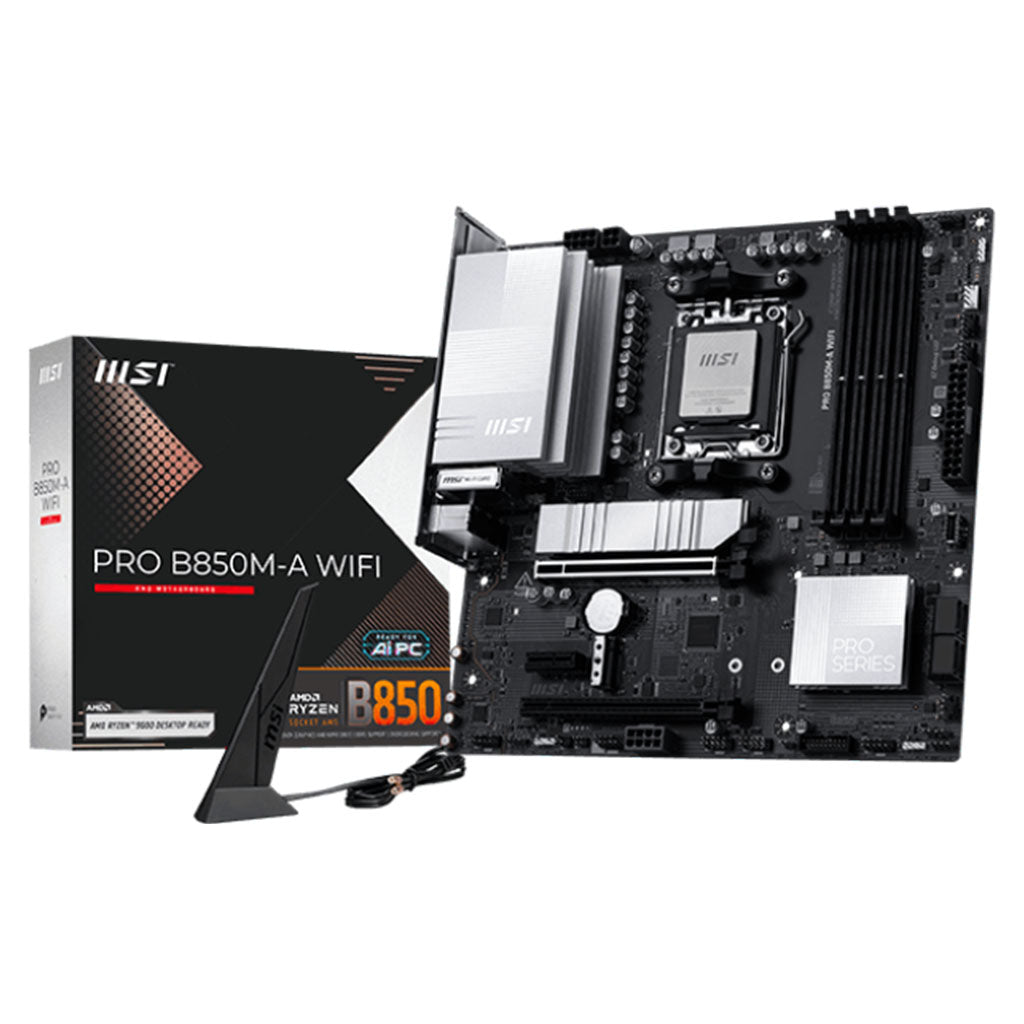 MSI PRO B850M-A WIFI AM5 Micro-ATX Motherboard(PRO B850M-A WIFI) - 1