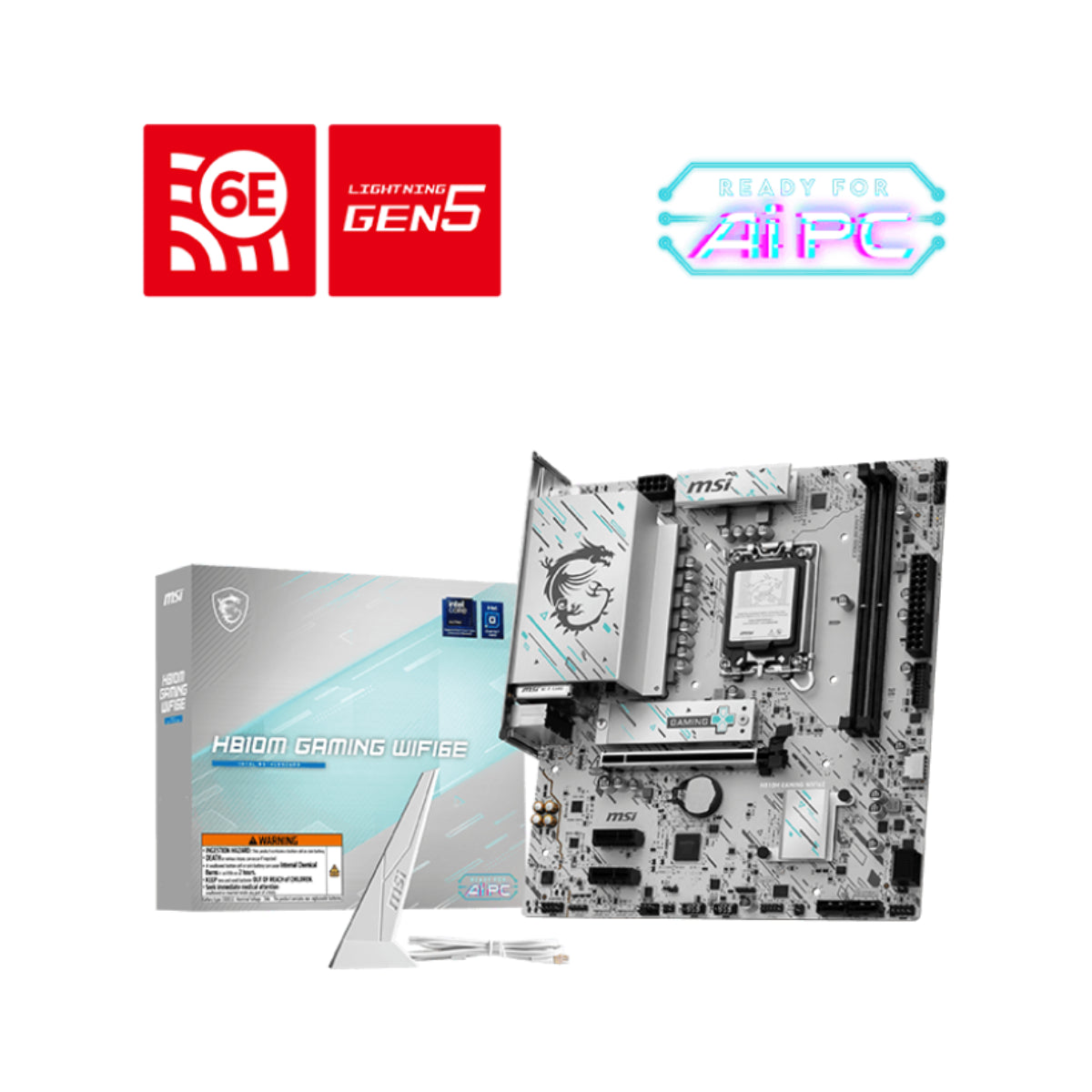 MSI PRO H810M-GAMING WIFI 6E m-ATX Motherboard(PRO H810M-GAMING WIFI6E) - 2