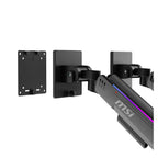 MSI RGB Dual Monitor Economical Spring-Assisted Monitor Arm - 17" - 35"(MSI-MPG-MT201DRG) - 5