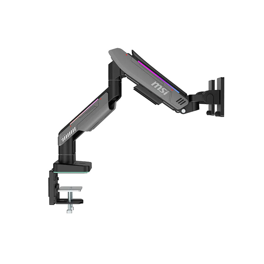 MSI RGB Dual Monitor Economical Spring-Assisted Monitor Arm - 17" - 35"(MSI-MPG-MT201DRG) - 3