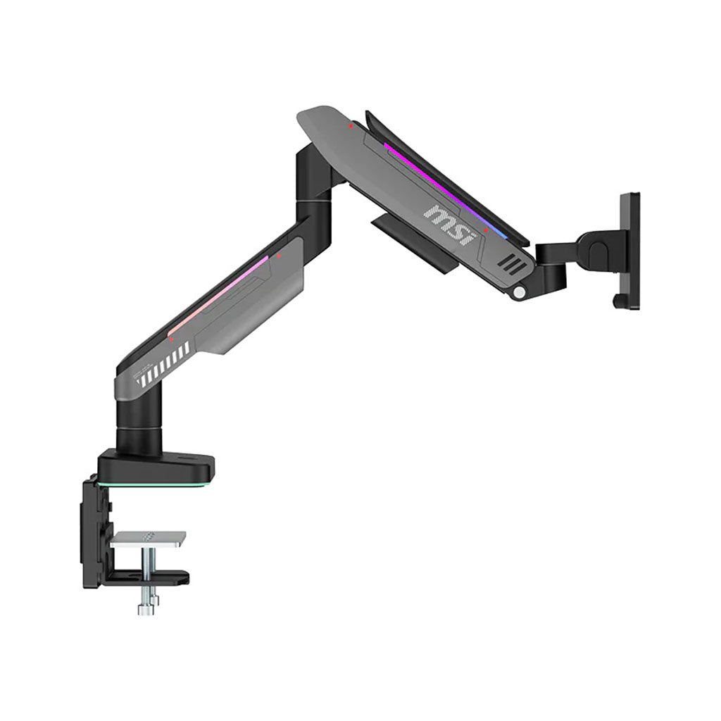 MSI RGB Dual Monitor Economical Spring-Assisted Monitor Arm - 17" - 49"(MSI-MPG-MT201RG) - 2