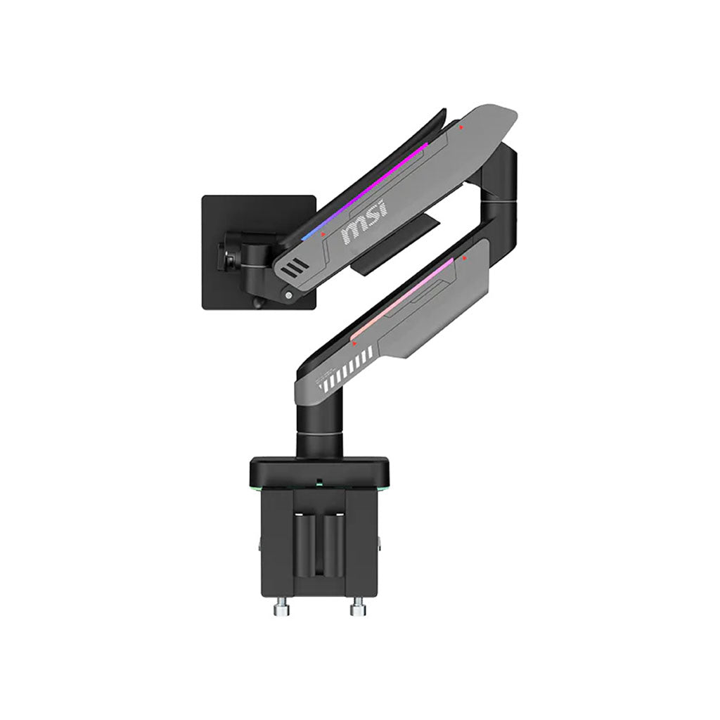 MSI RGB Dual Monitor Economical Spring-Assisted Monitor Arm - 17" - 49"(MSI-MPG-MT201RG) - 3