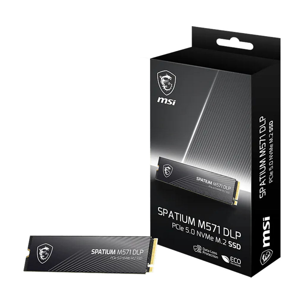 MSI SPATIUM M571 DLP 2TB PCIe 5.0 NVMe M.2 SSD(SPATIUM M571 DLP 2TB) - 5