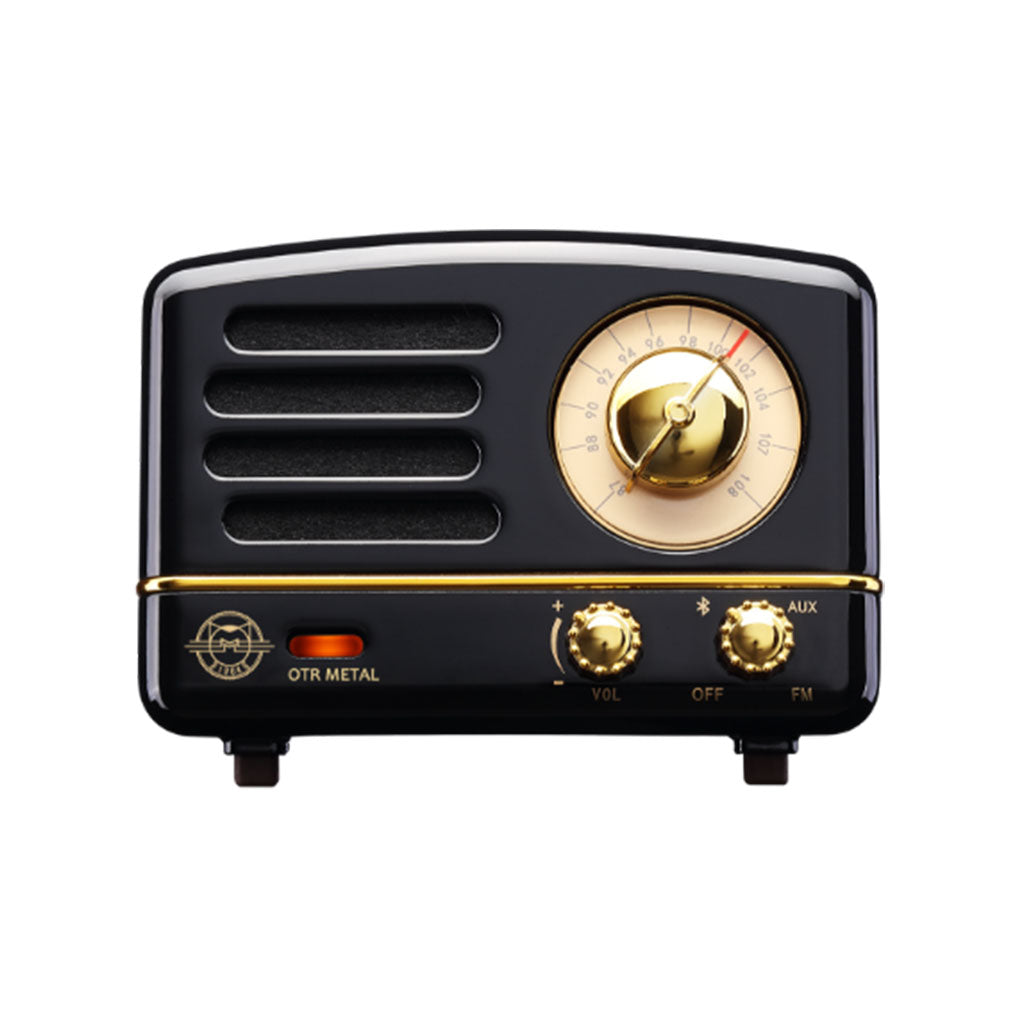 MUZEN OTR Metal Portable FM Radio Bluetooth Speaker - Black(MW-2AI Black) - 1