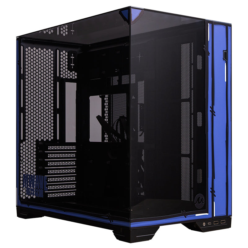 Mwave Celshade Series Tempered Glass E-ATX Case - Blue(CELSHADE-BLUE) - 1